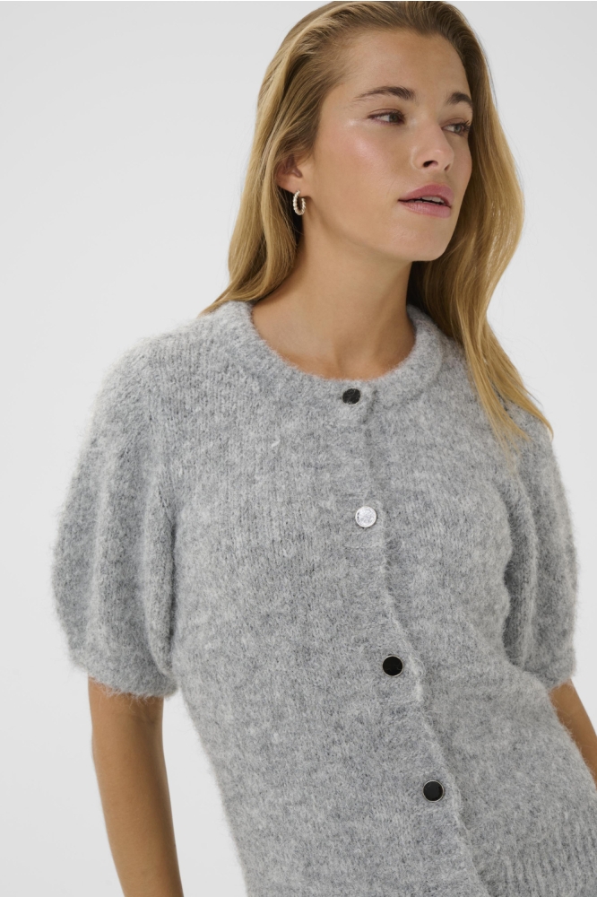 KAEMILIE EVI CARDIGAN 10510296 100123 GREY MELANGE